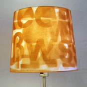 Image of Helvetica lamp shade