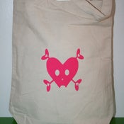 Image of Love and Bone Natural Canvas Tote Bag
