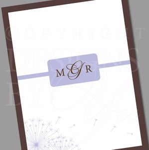Image of Personalized Stationery Set :: Dandelion