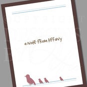 Image of Personalized Stationery Set :: Little Birdie