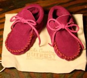 Image of "Papoose"-Fuchsia Suede