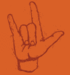 Image of HUGE ASL I Love You - Orange