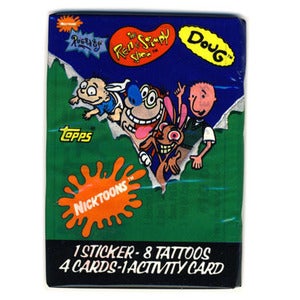 Image of DOUG, RUGRATS, REN & STIMPY - "NICKTOONS" CARDS - 1993