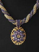 Image of Bead Pattern: Filigree Pendant with Rope Necklace