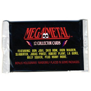Image of "MEGA METAL" METAL BANDS TRADING CARDS - 1991