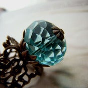 Image of Aqua Cocktail Ring-Lotus Pod