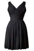 Image of 1950s Black Vintage Grecian Dress