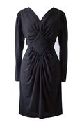 Image of Diamond Front  Rimini 80s Black Dress