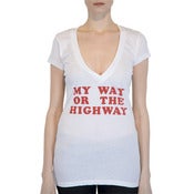 Image of MY WAY WOMEN'S LONG V-NECK