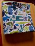 Image of Cool Blue Zoo Receiving Blanket