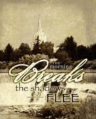 Image of The Shadows Flee: Idaho Falls LDS Temple