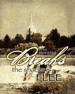 Image of The Shadows Flee: Idaho Falls LDS Temple