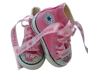 Image of SWAROVSKI BABY BLING CONVERSE PRINCESS SNEAKERS