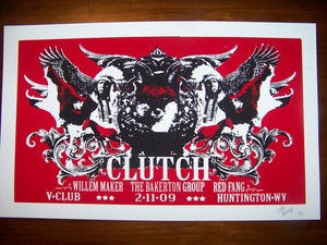 Image of Clutch, Bakerton Group, and Red Fang gigposter