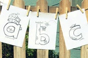 Image of abc lowercase letters coloring book-Digital