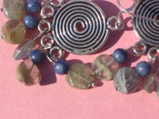Image of Spiral Blues Earrings