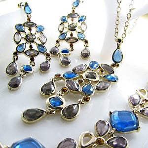 Image of blue iris 3-piece set