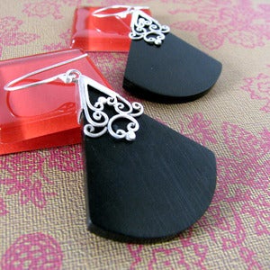 Image of classic inverted fan earrings