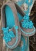 Image of Concrete & Aqua Tiger Lily Moccasin