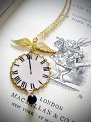 Image of time flies necklace