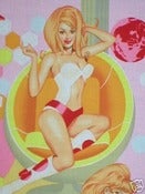 Image of Sexy Pin Up Fabric Futurella