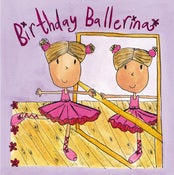 Image of Ballerina Birthday card