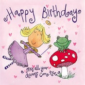 Image of Fairy girl Birthday card