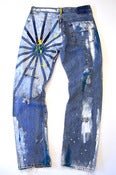 Image of Blue Sun Jeans with Gold