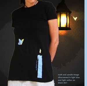 Image of Moth and Flame T - women's