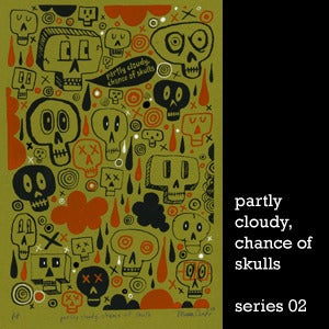 Image of Chance of Skulls - Green + Orange + White