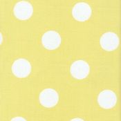 Image of FF Sunny Yellow and White Polka Dot Outdoor Fabric
