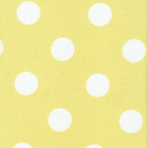 Image of FF Sunny Yellow and White Polka Dot Outdoor Fabric