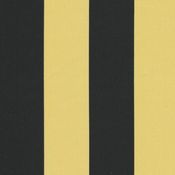 Image of FF Black and Yellow Gold Stripe Outdoor Fabric