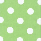 Image of FF Lime Green and White Polka Dot Outdoor Fabric