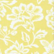 Image of FF Sunny Yellow and White Floral Outdoor Fabric 