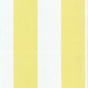 Image of FF Sunny Yellow and White Stripe Outdoor Fabric