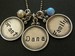Image of Every Disc Has A Story --THREE hand stamped discs --- Curly Font