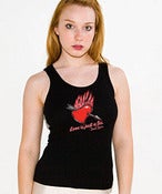 Image of David Baron - "Love Is Just A Lie" Women's Black Tank Top