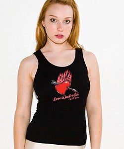 Image of David Baron - "Love Is Just A Lie" Women's Black Tank Top