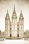 Image of Salt Lake Temple Photographic Print - 16"x24" Signed