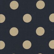 Image of FF Black and Tan Polka Dot Outdoor Fabric