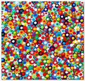 Image of Circular Exploration No1 - Sculptural Painting on Wood