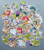 Image of Okkle creature sticker pack!