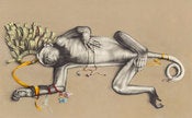 Image of Kirsty Whiten- Prayer Monkey- Giclee Print- A2
