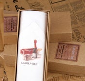 Image of Man's Handkerchief in a gift Box: Champaign
