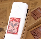 Image of Man's Handkerchief in a gift Box: Tennis
