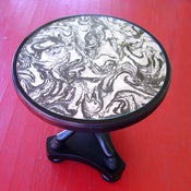 Image of Marble Designed Accent Table {Vintage}