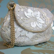 Image of lace bridal bag
