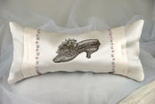 Image of Silk Boudoir Lavender Cushion: Shoe