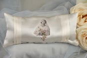 Image of Silk Boudoir Lavender Cushion: Bride